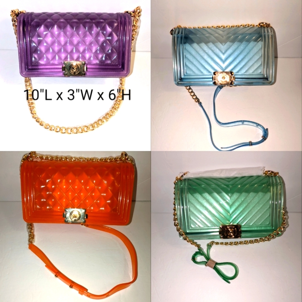 Lrg Jelly Chain Strap Crossbody